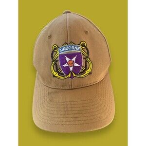 Airborne Port Authority Flexfit Cap Hat S/M Military Air Forced Embroidered Rare